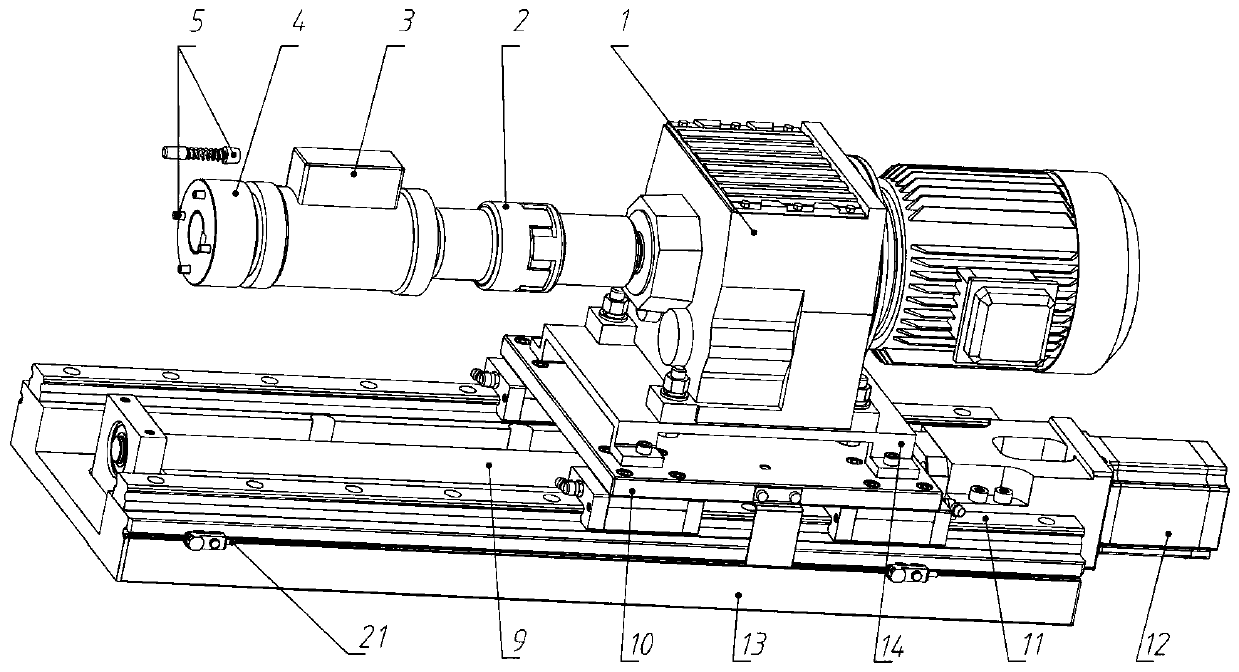 Automatic tightening and mark rolling inspection and assembly system of spline nuts of rear axle main speed reducer