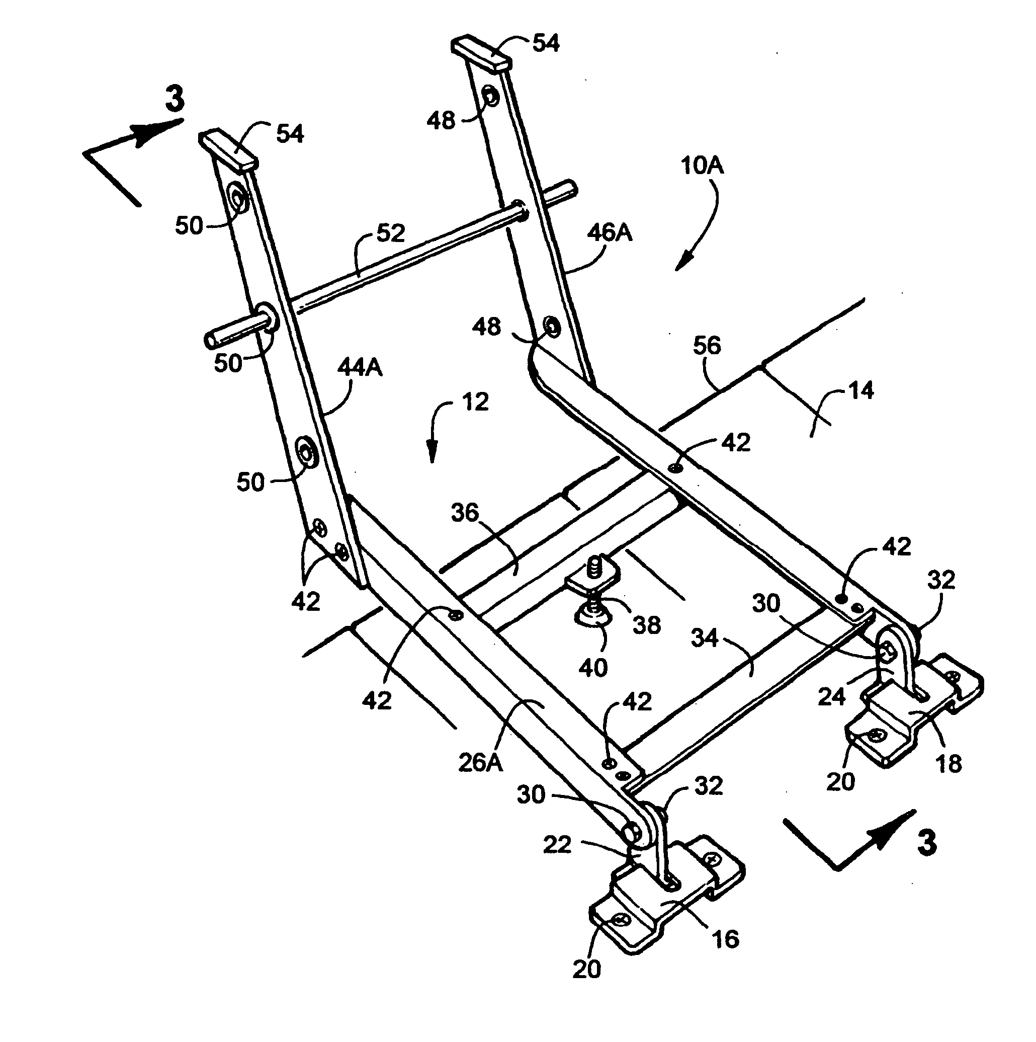 Adjustable aquatic exercise device