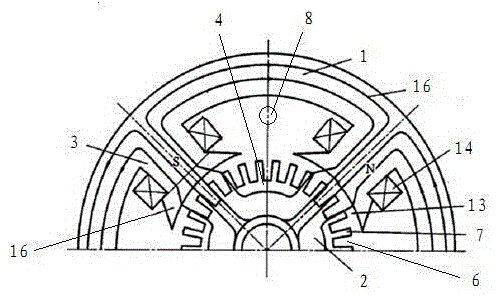 Motor with residual magnetization detection revolution/angle sensor and method for measuring revolution/angle thereof