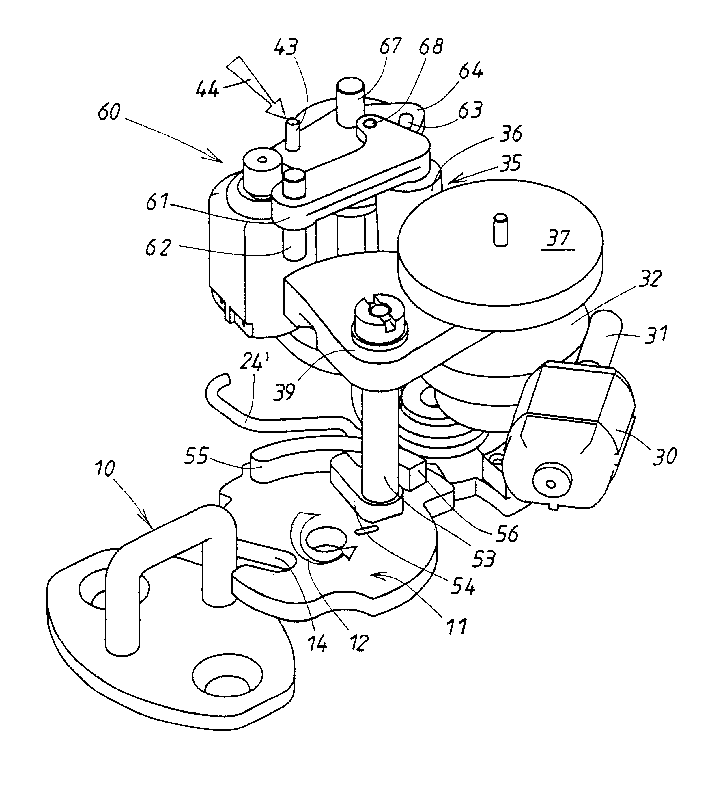 Door lock with roller catch, especially for motor vehicles