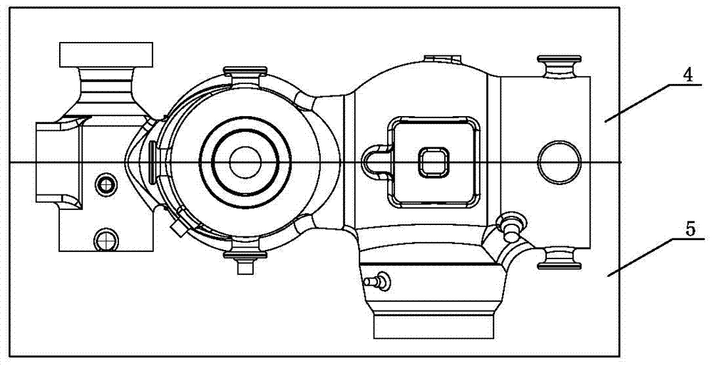 Casting method of high-pressure main air valve cat part of steam turbine