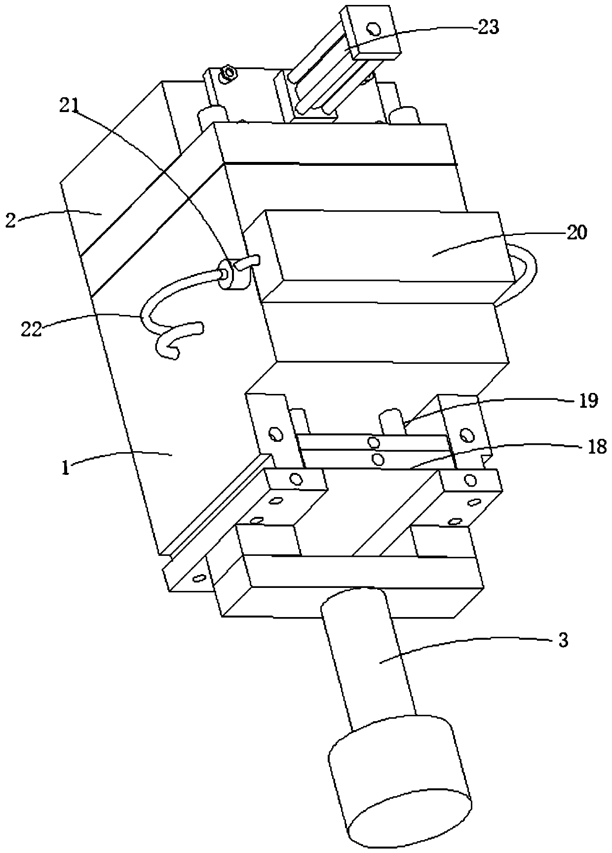 A molding die for automobile exhaust pipe