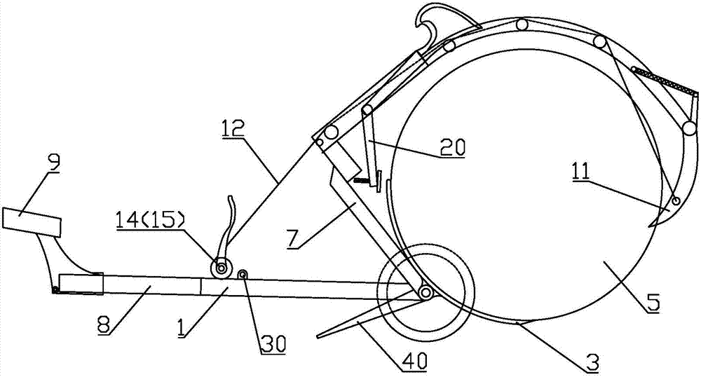 Small straw bale transport vehicle