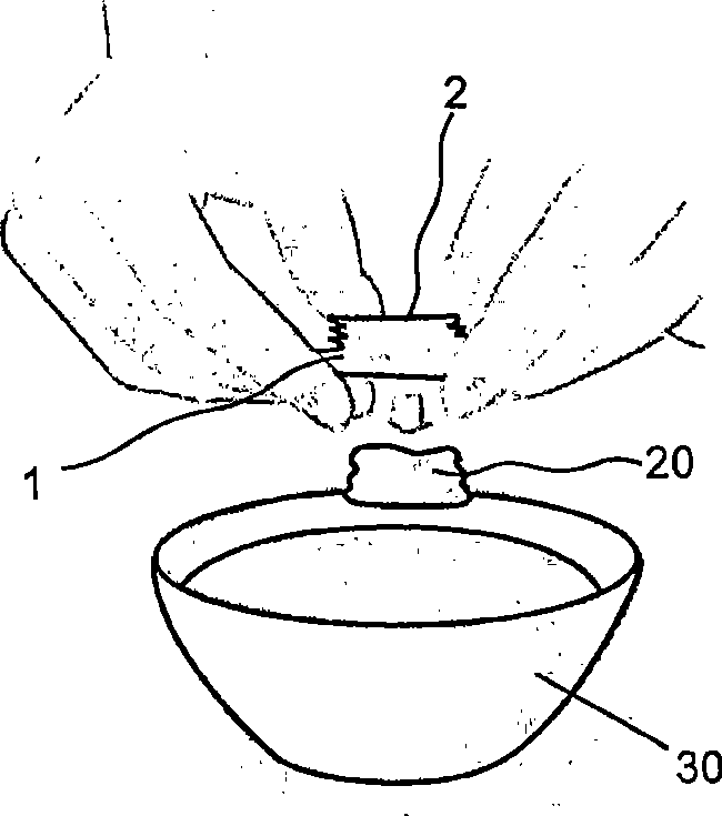 Portion package and semi-fluid product