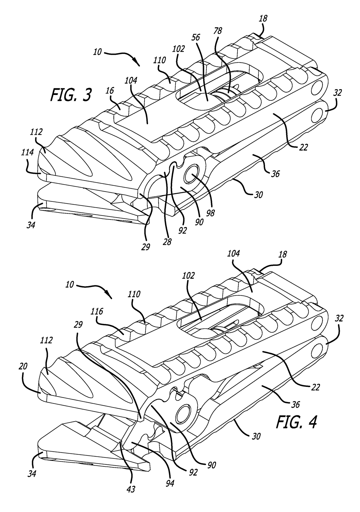 Geared cam expandable interbody implant and method of implanting same