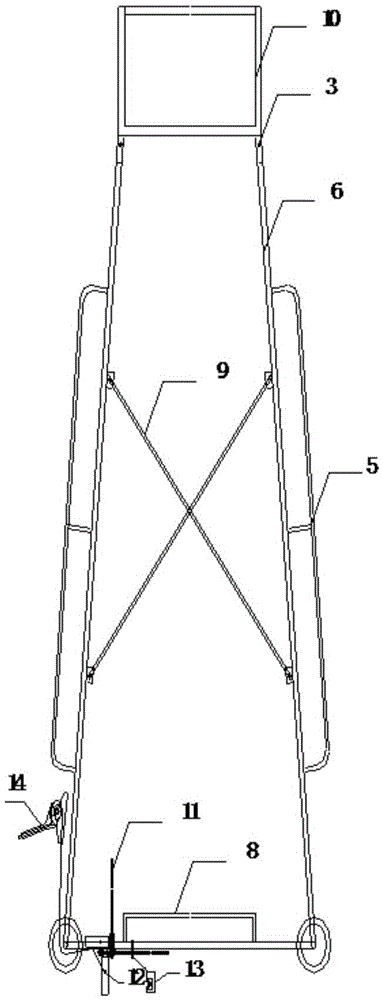 Contact line operation tower wagon for electrified overhead contact lines of subway