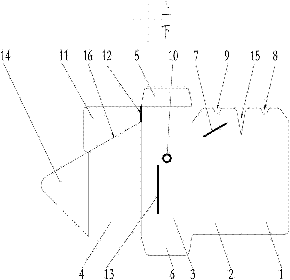 Lining plate for packaging surgical suture needles and threads