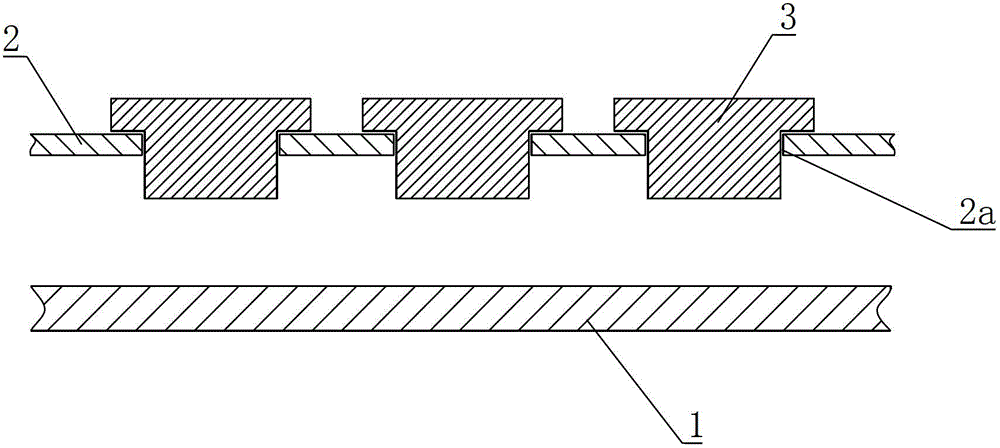 Die-bonding adhesive pressing method and pressurizing device