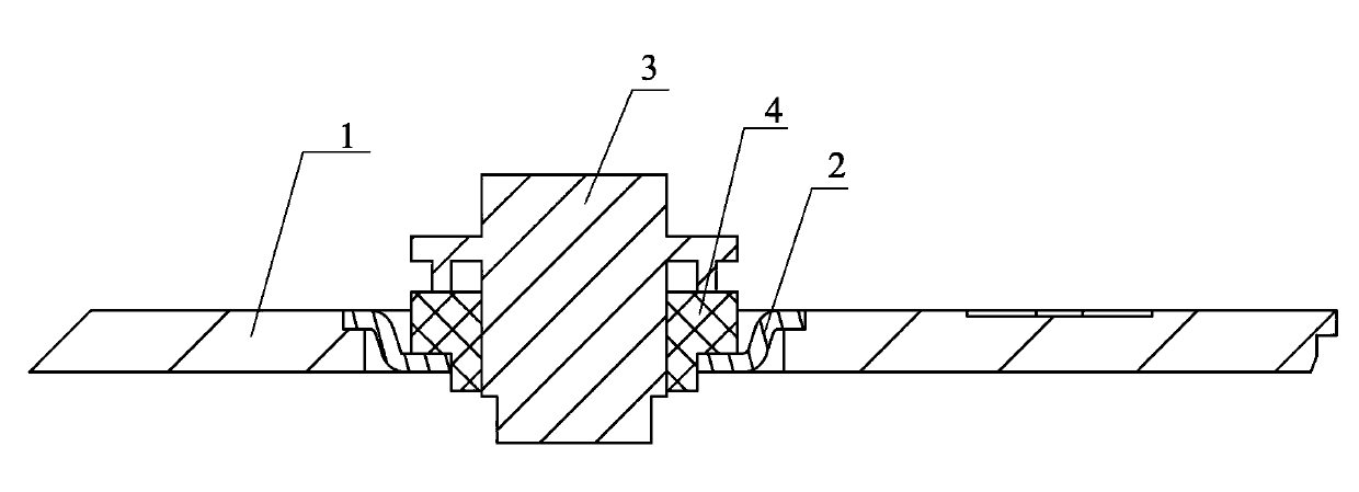 Cover plate component and battery with same