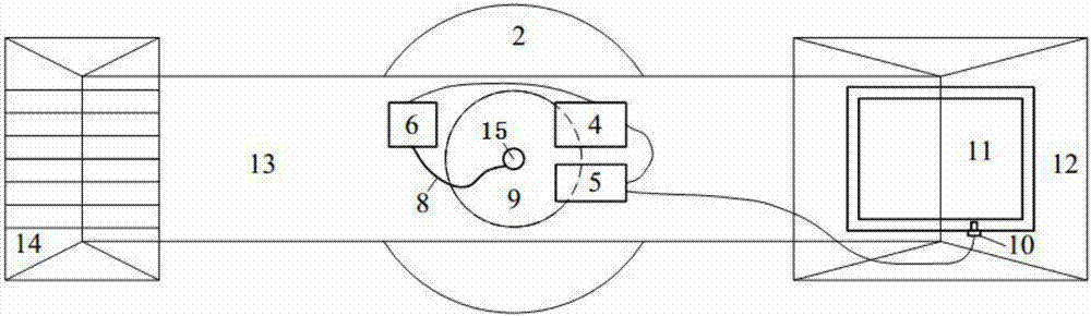 Measurement and control system used for underwater explosion model test of centrifuge