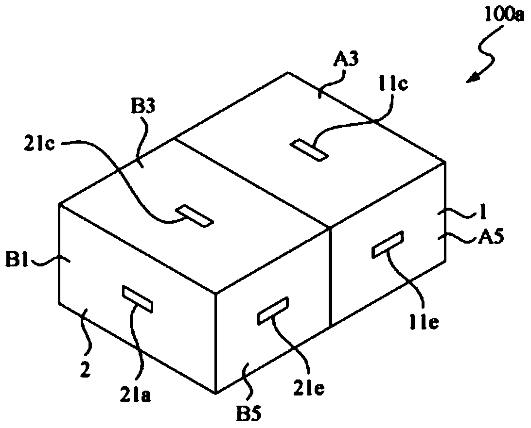 Computer device capable of being selectively assembled and connected on multiple connecting surfaces