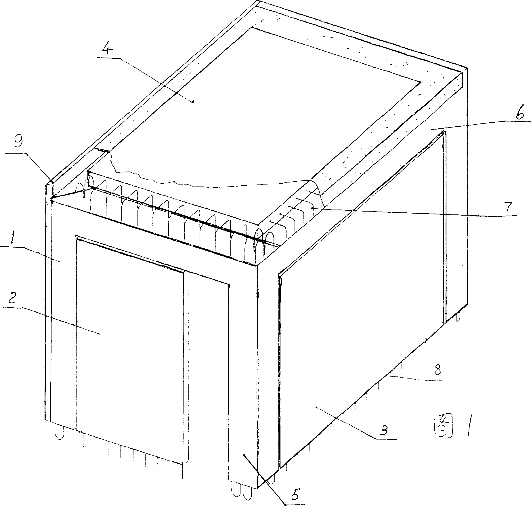 Composite concrete building casing member and plate, and their combining method