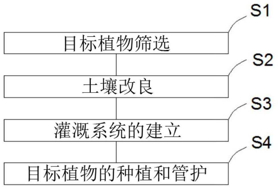 Ecological management method suitable for strip mine dump in grassland area