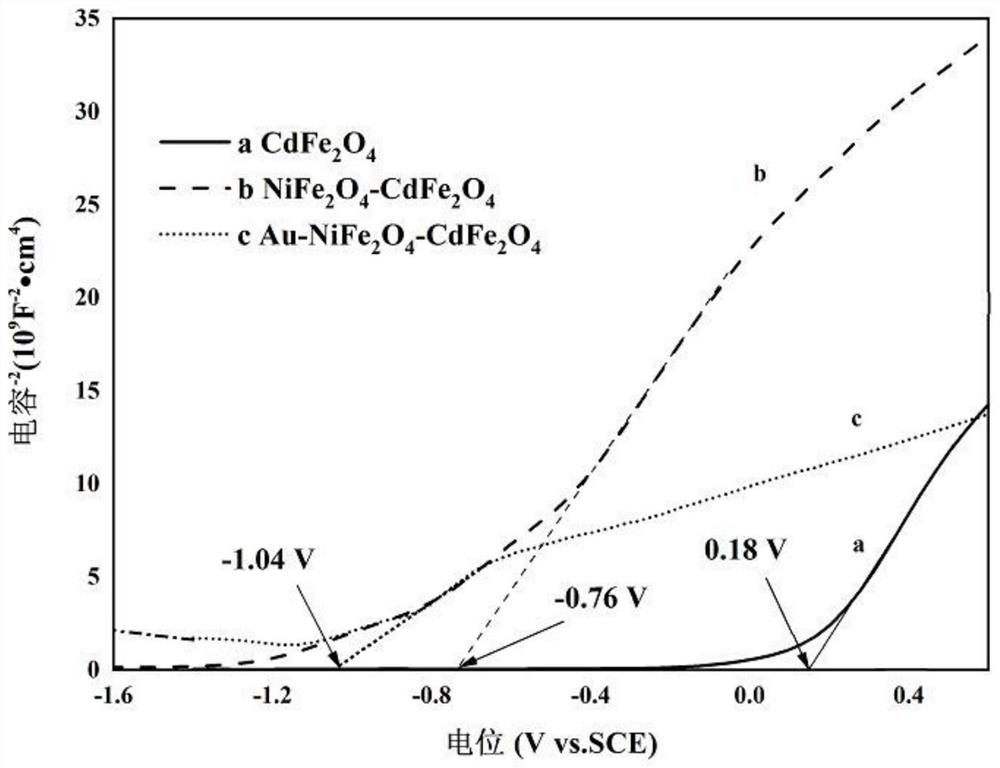 Ferrate compound Z-type heterojunction photo-anode film and preparation method and application thereof