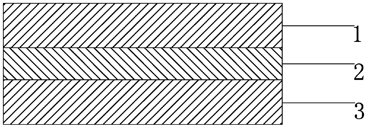 Low driving voltage dimming film and preparation method thereof