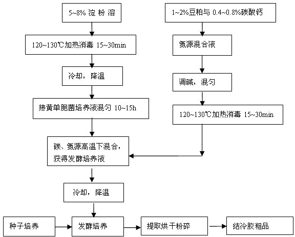 Efficient production method of biological polysaccharide gellan gum