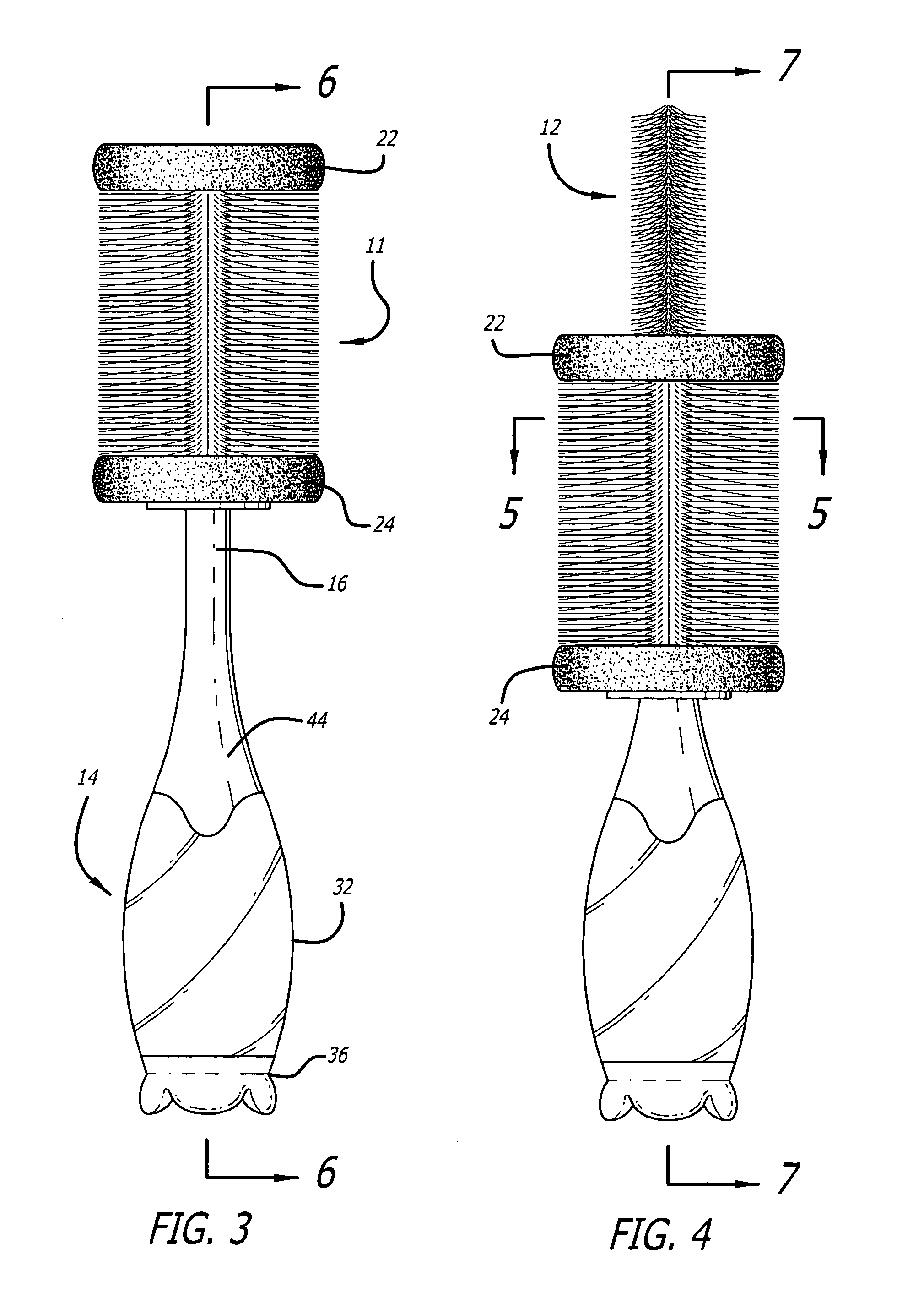 Cleaning utensil for a fluid container