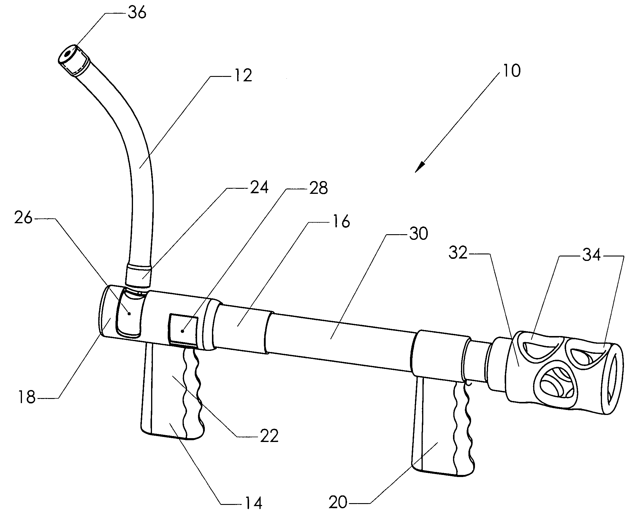 Breech loaded soft projectile blow gun