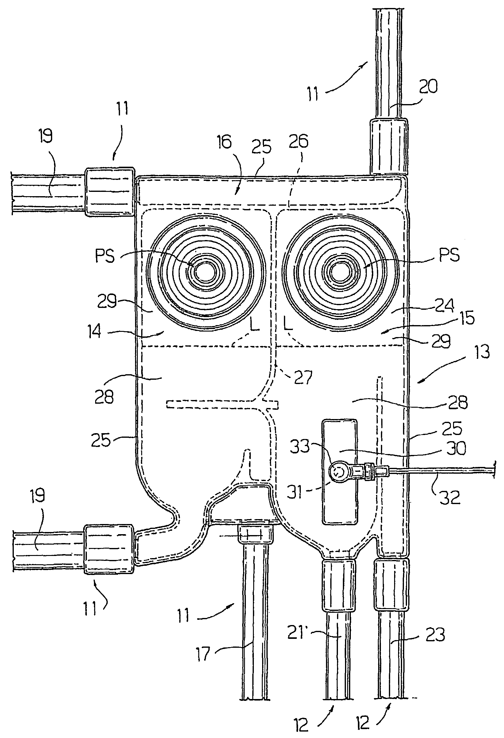 Blood circuit for a dialysis machine and corresponding dialysis machine