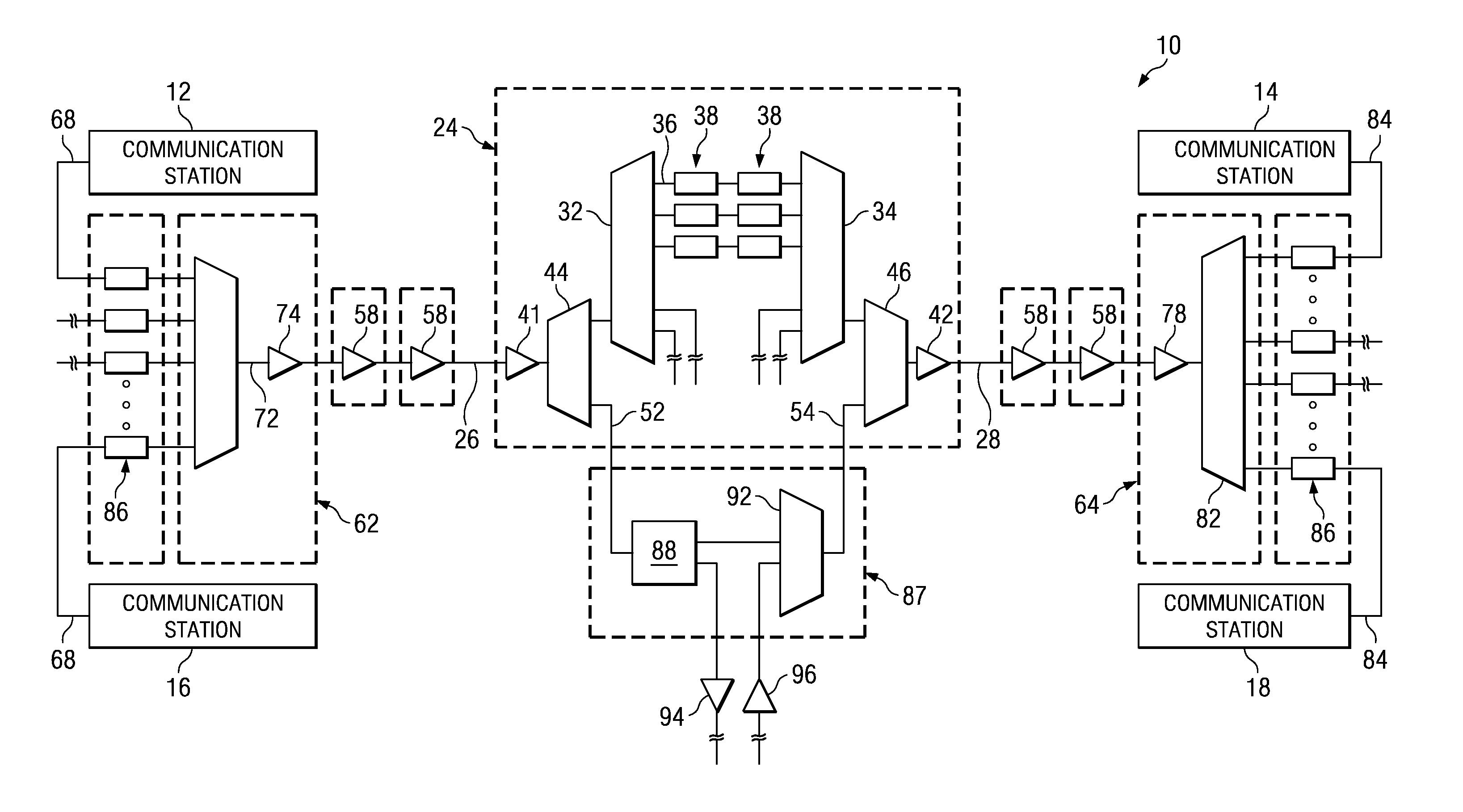 Optical network regenerator bypass module and associated method