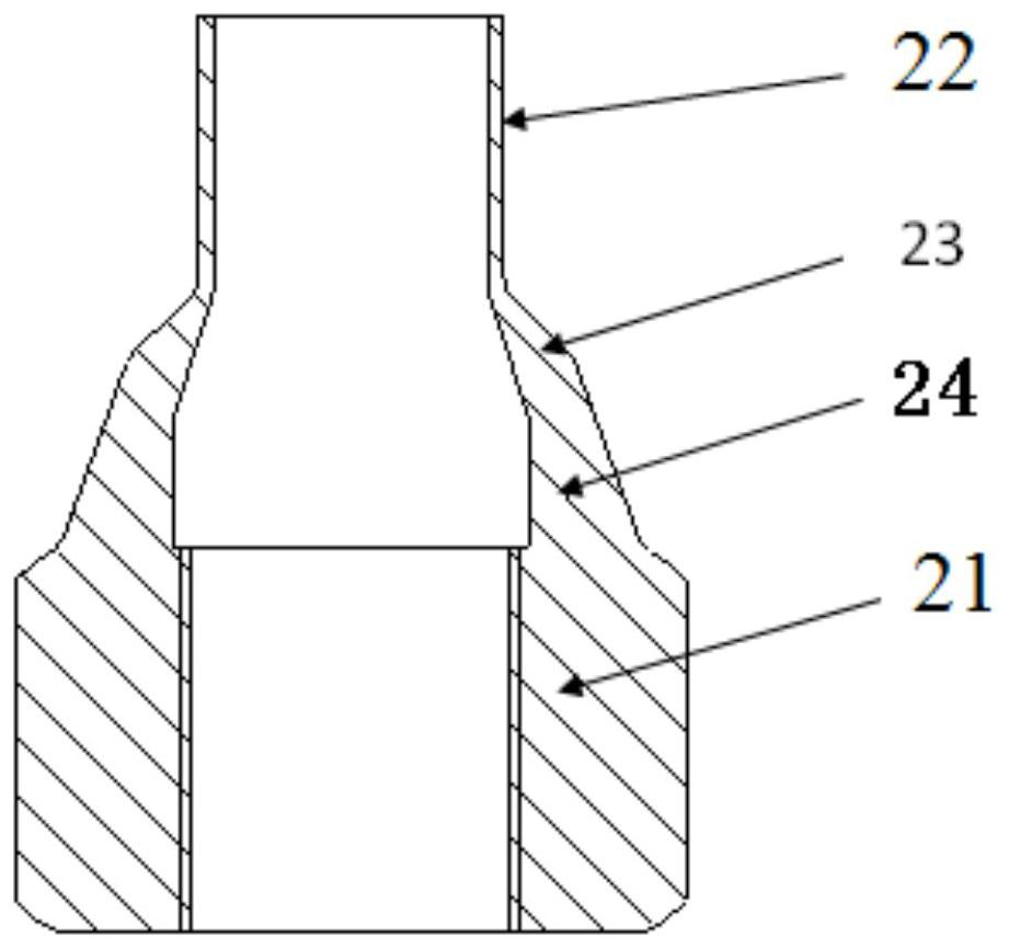 A connection structure that is easy to realize rapid disassembly and assembly underwater after irradiation and its assembly method