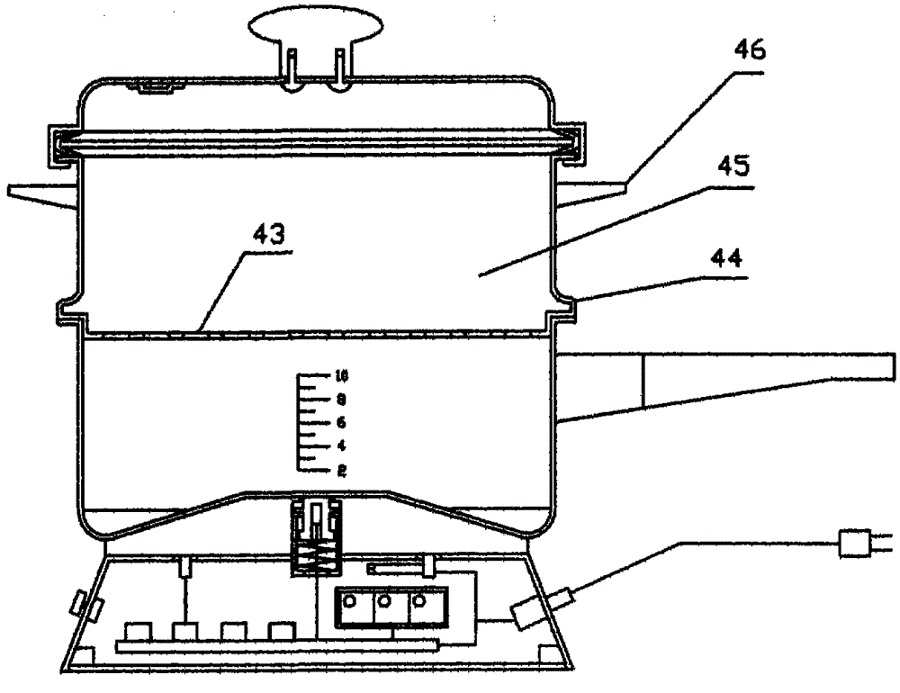 Water control type automatic cooking pot