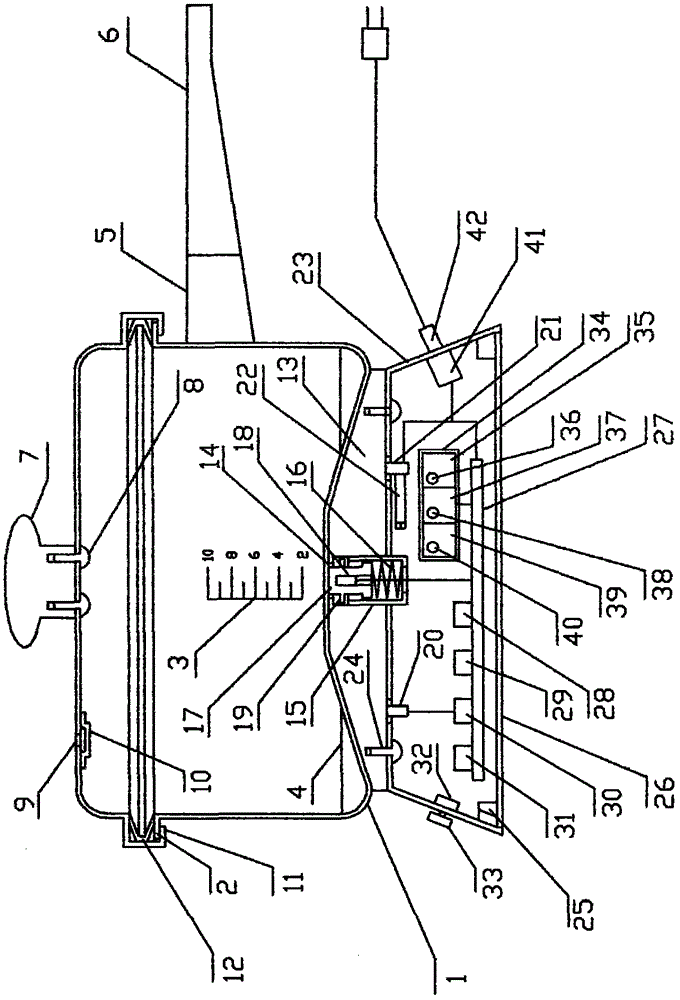 Water control type automatic cooking pot