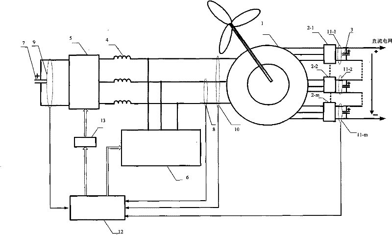 Wind power generation system for direct-drive dual stator-winding induction generator