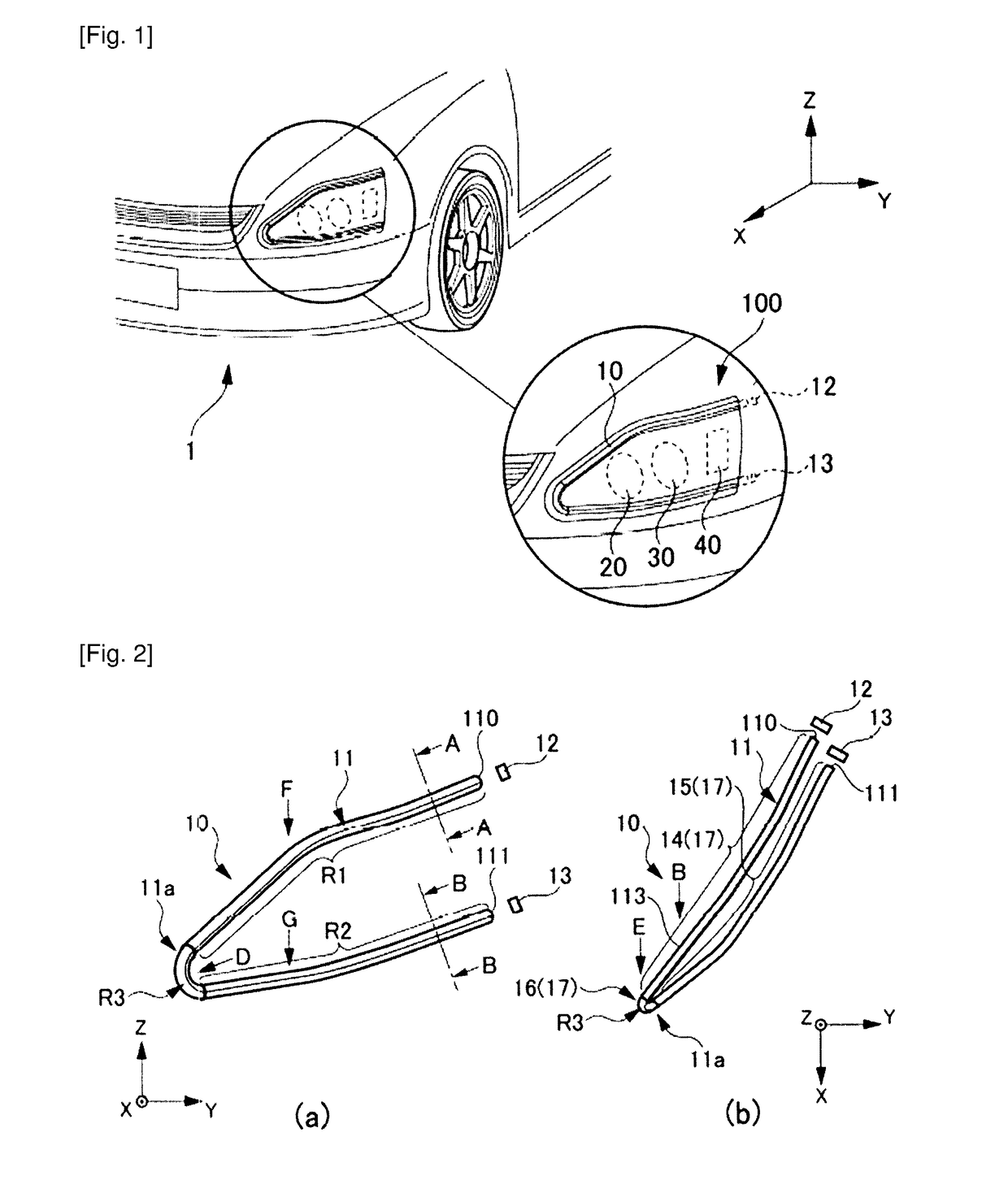 Vehicle lamp fitting