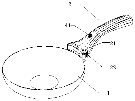 A frying pan with air curtain function