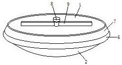 Remote communication equipment capable of stably floating and used for marine environment monitoring