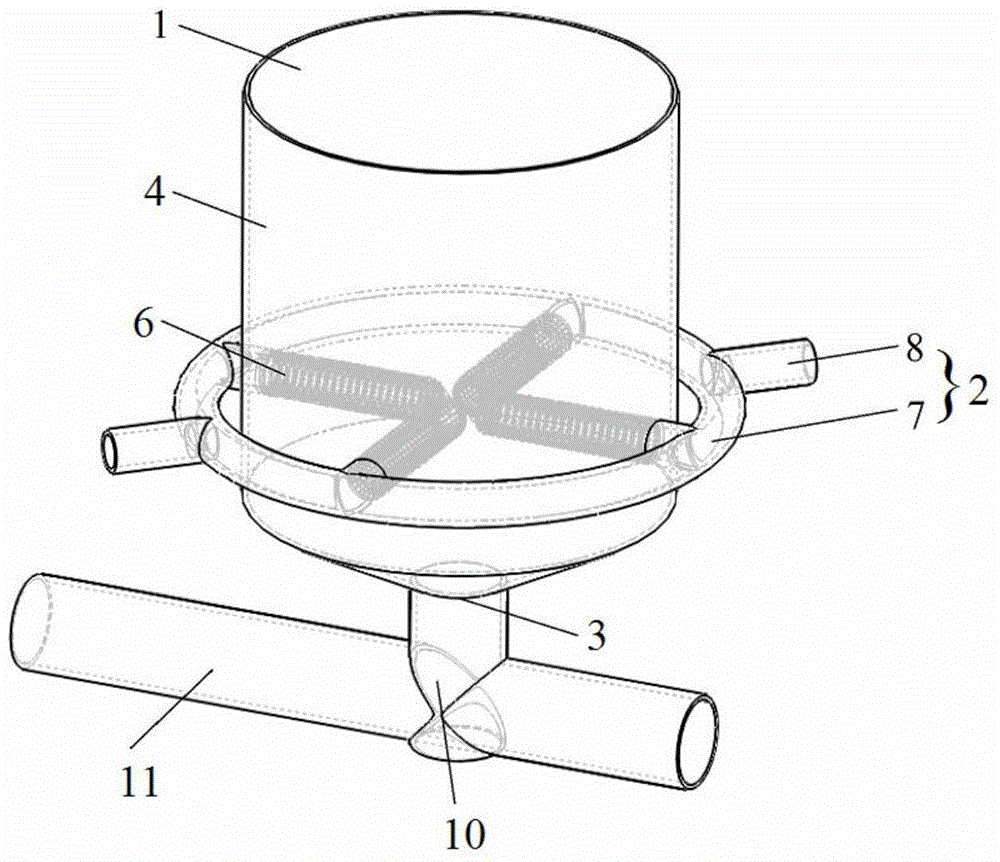 Blowing desulfurization fluidization device