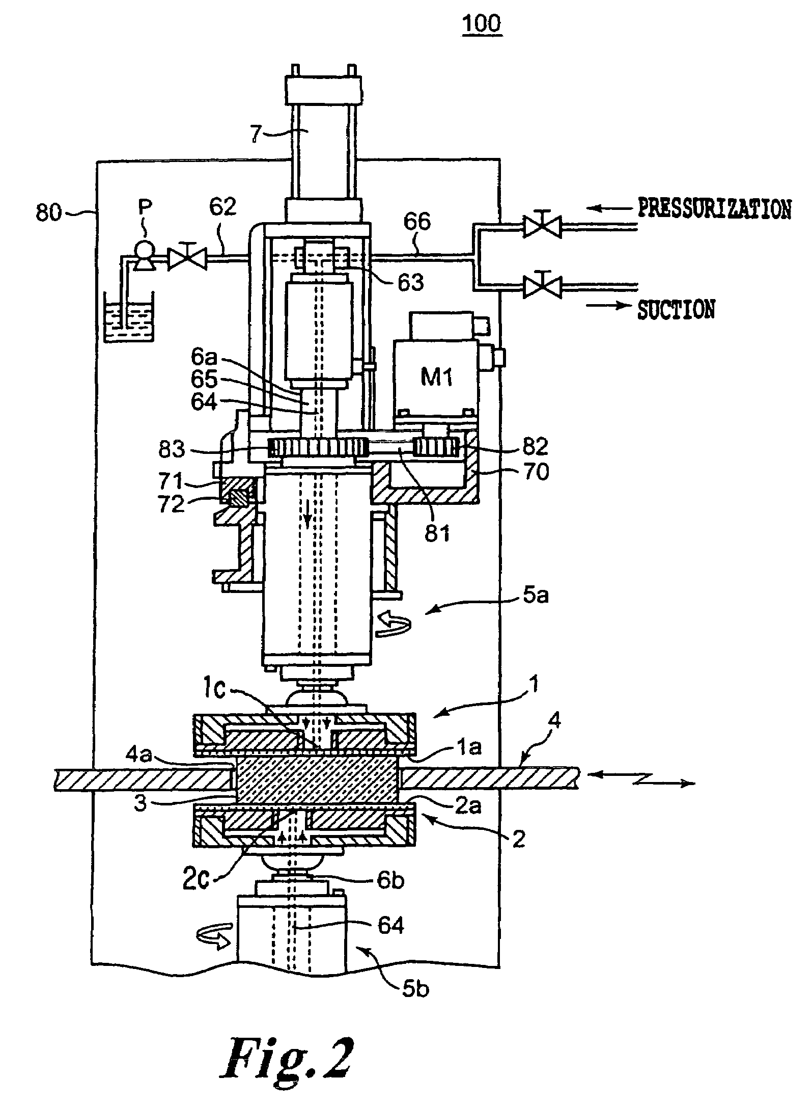 Equipment and method for polishing both sides of a rectangular substrate