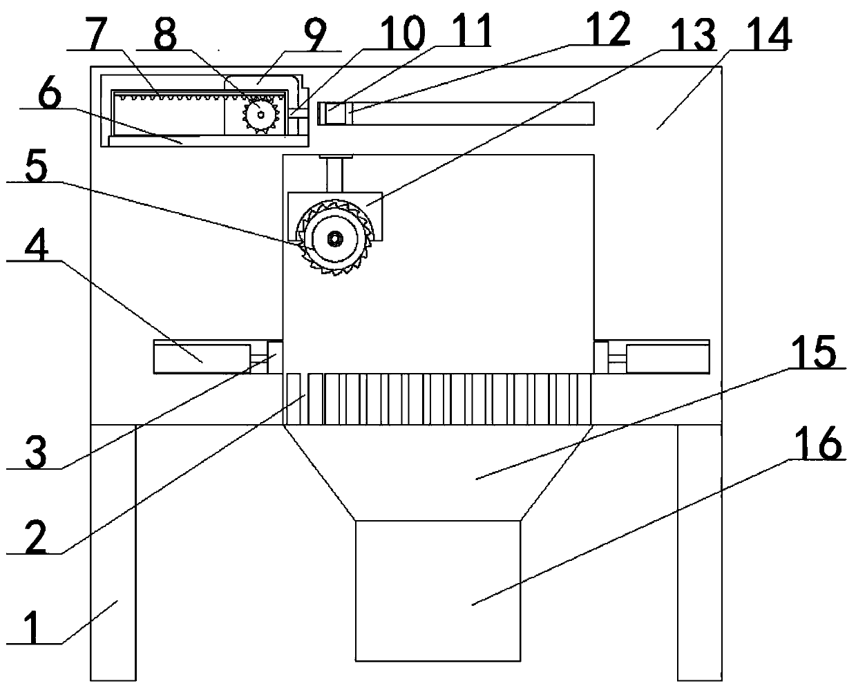 Metal processing device with cutting and recycling functions