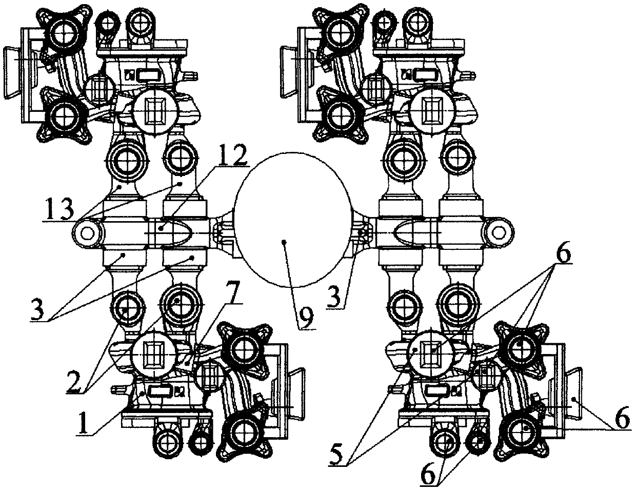 Method for producing turbocharger shell for wet-type casting vehicle