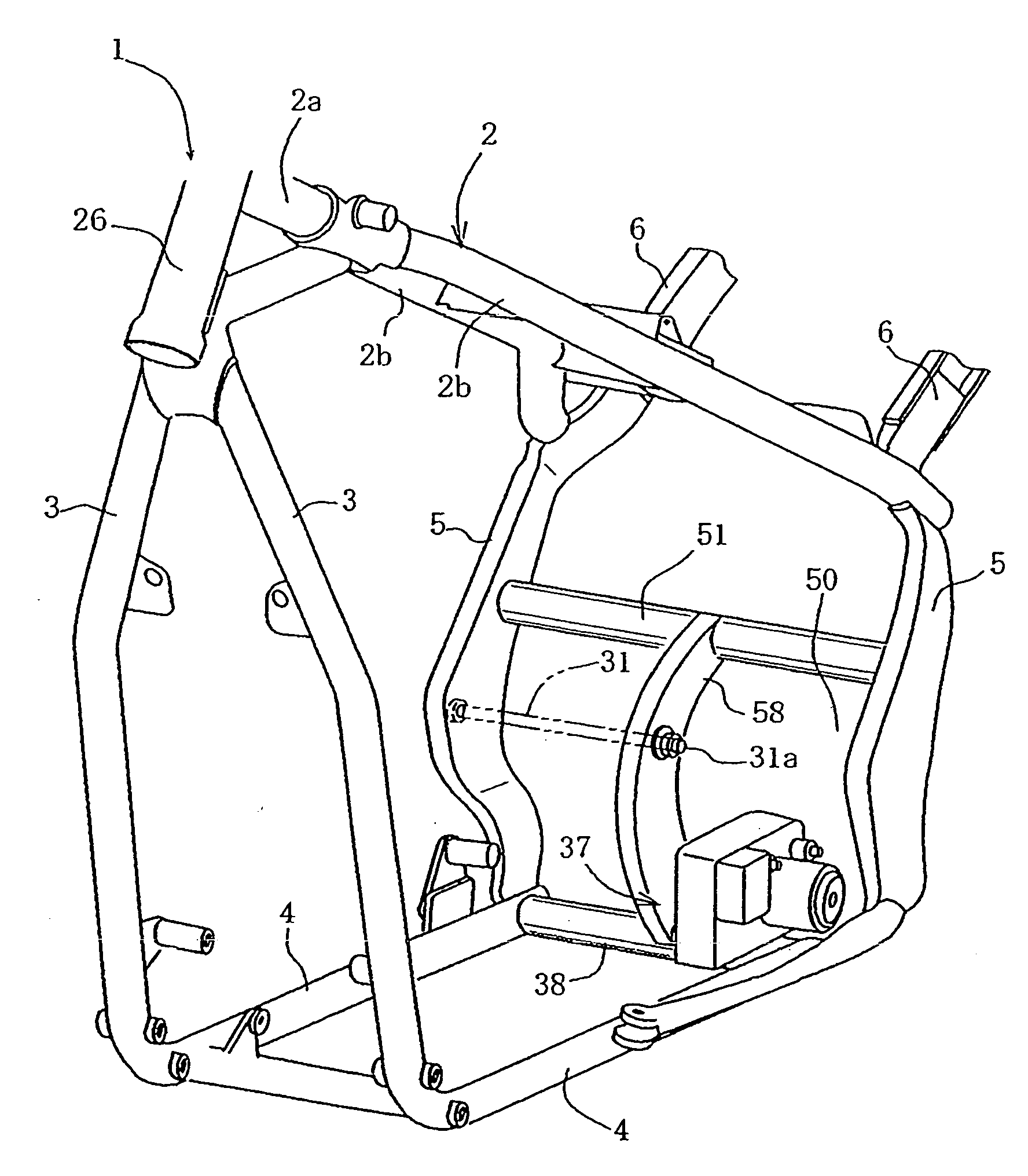 Mounting configuration for a brake control device on a motorcycle, and motorcycle including same