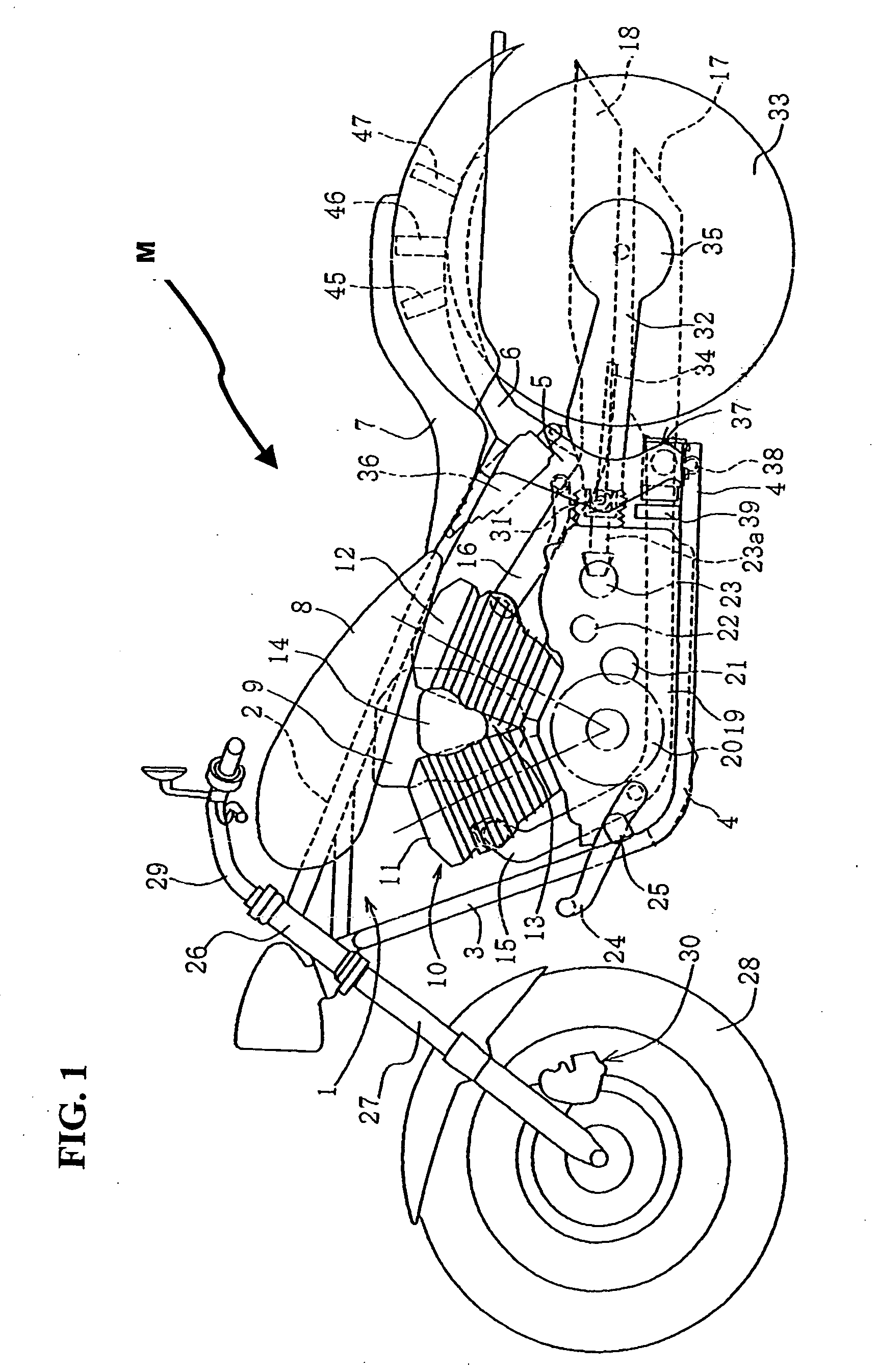 Mounting configuration for a brake control device on a motorcycle, and motorcycle including same