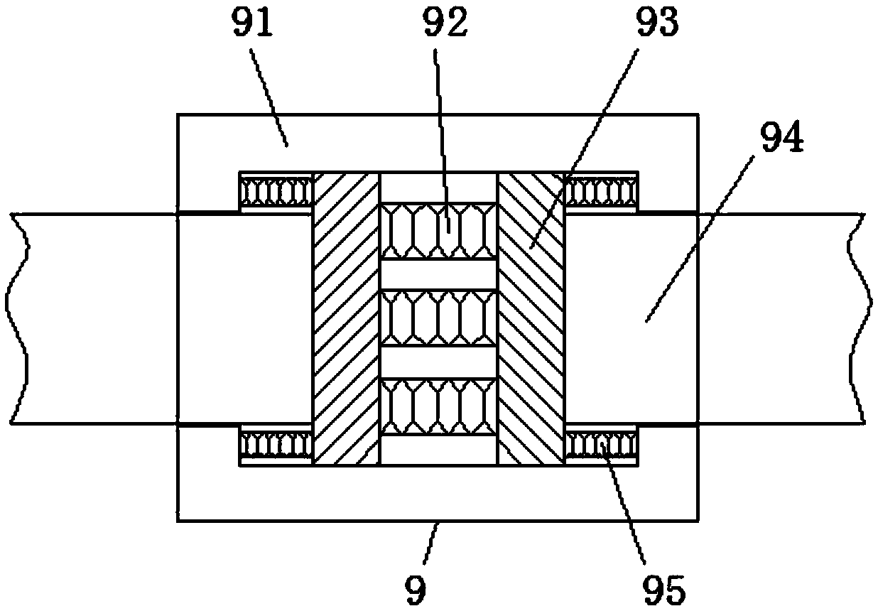 Damping device for mechanical equipment