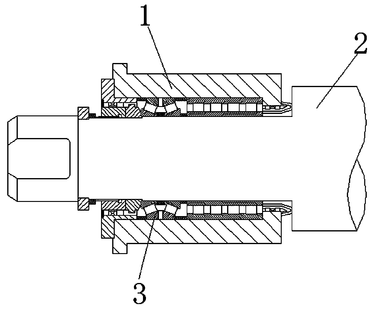 Method for reducing clearance of roller thrust bearing