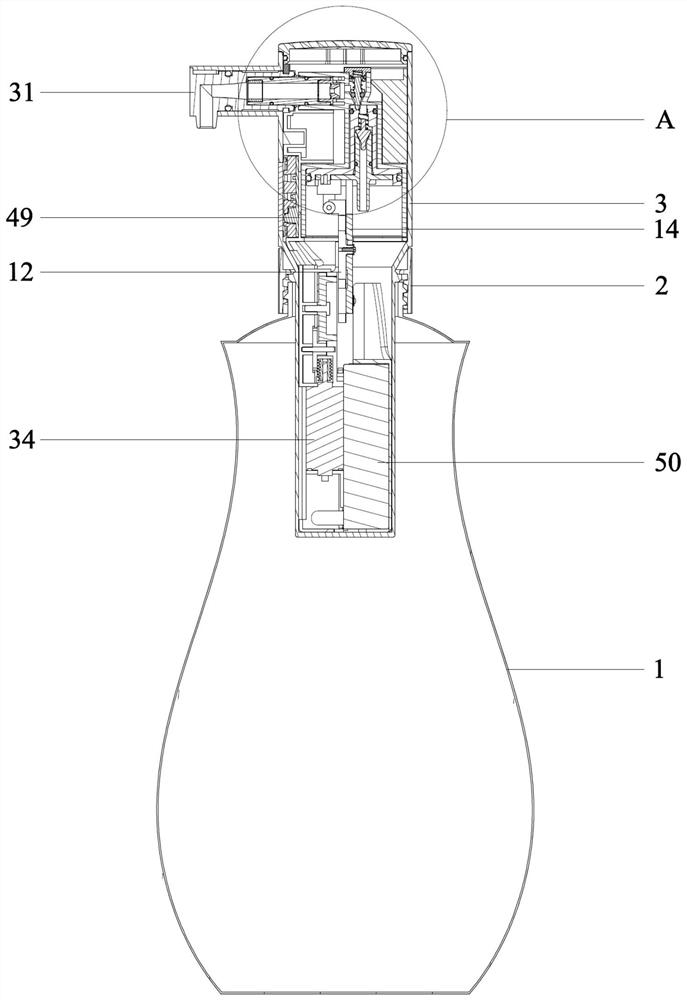 Electric piston pump type foam generator