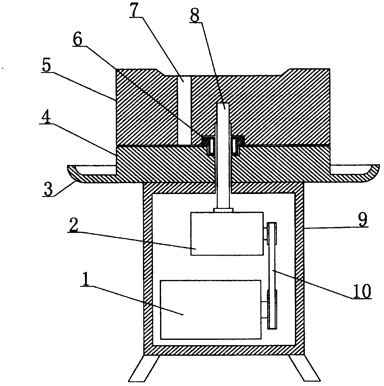 Automatic feeding type no-clean burrstone mill for soybeans, peanuts and rice