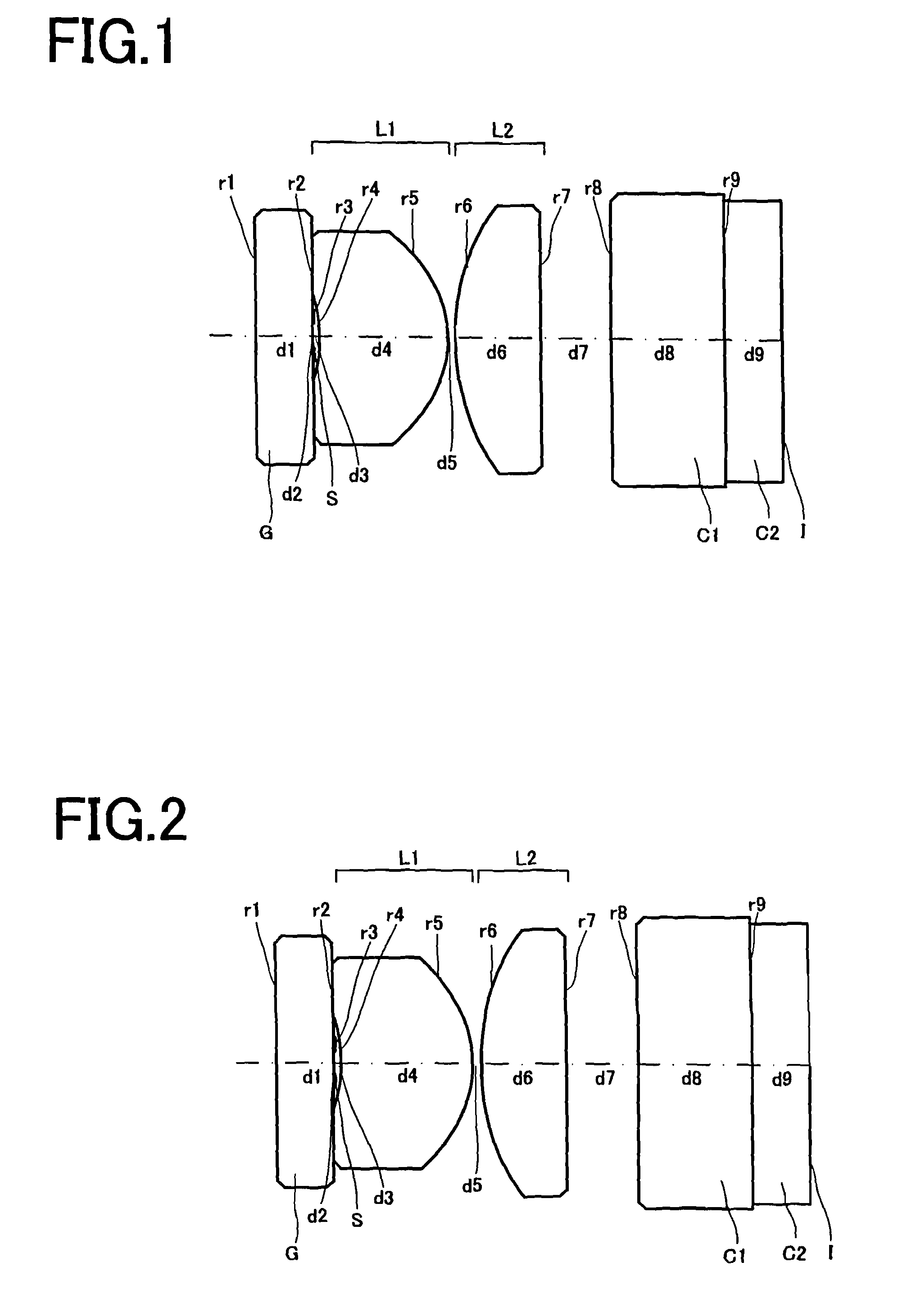 Objective optical system for endoscopes