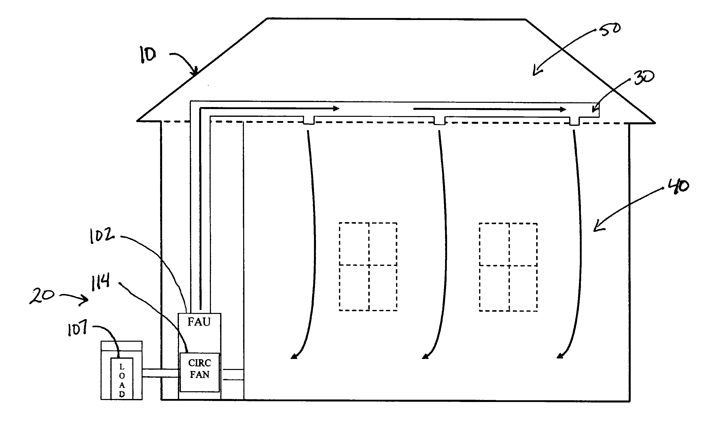 Load management aware fan control