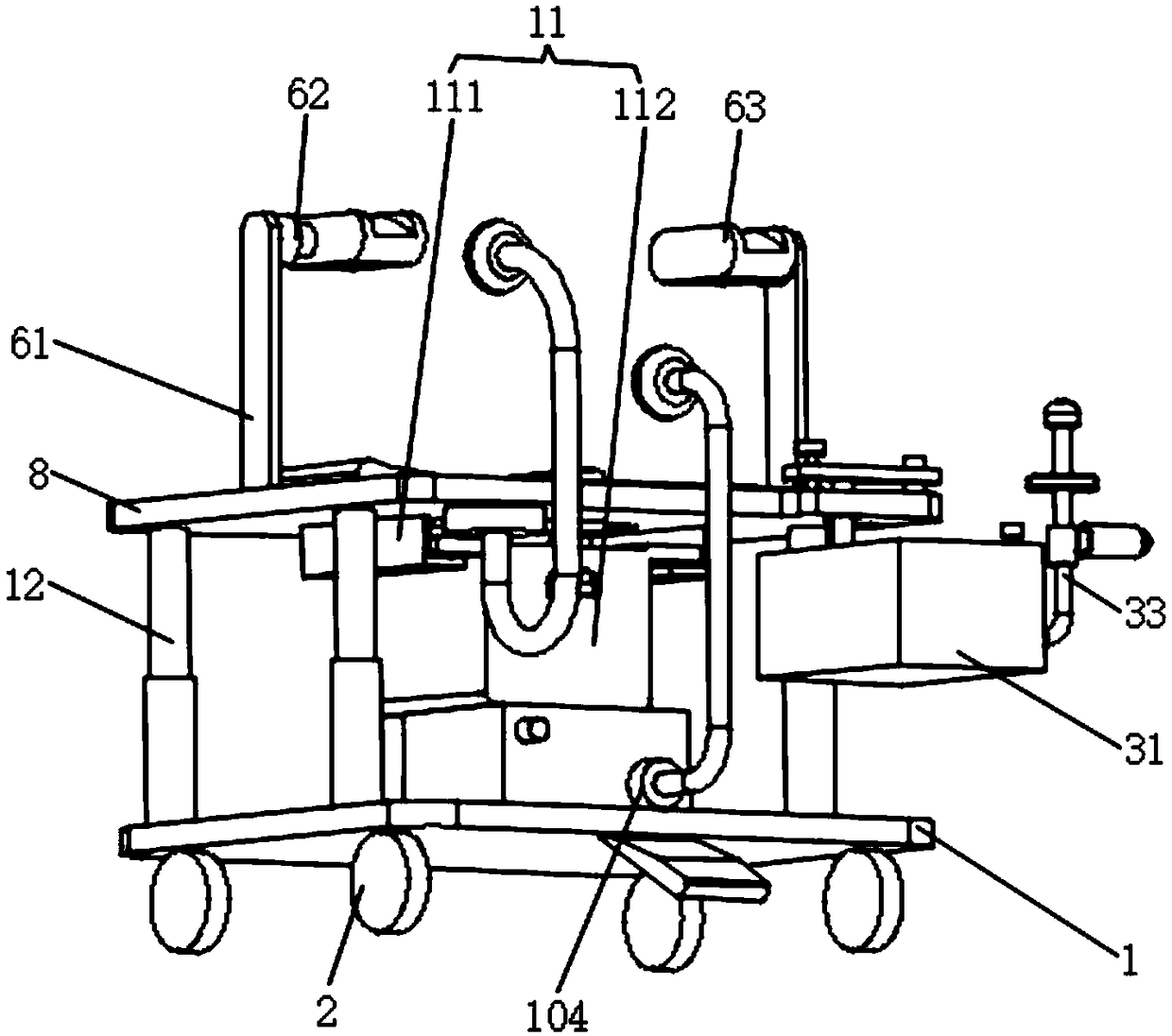 Obstetrical clinical exploration and treatment integrated apparatus