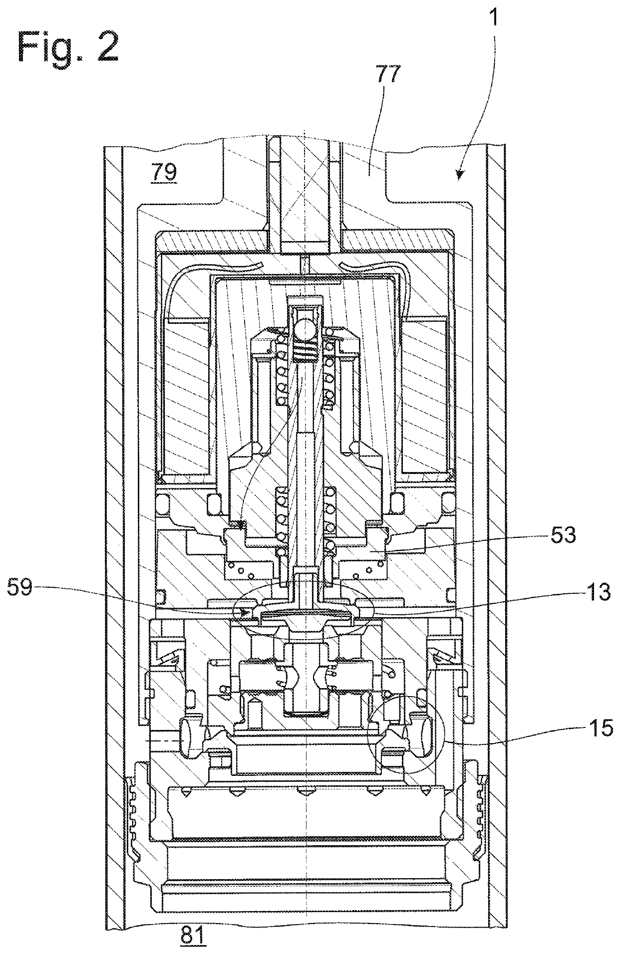 Adjustable damping valve device