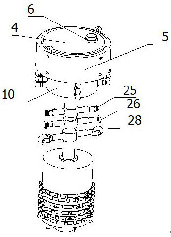 Scrubbing equipment for municipal pipeline dredging