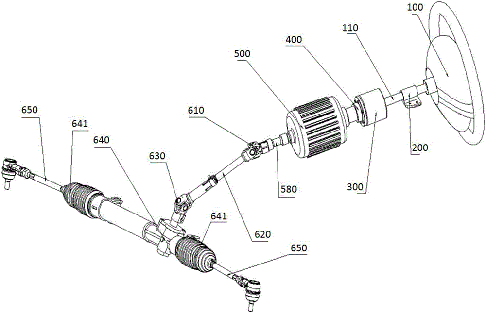 Multi-mode steering system with nested type dual-rotor steering motor and control method