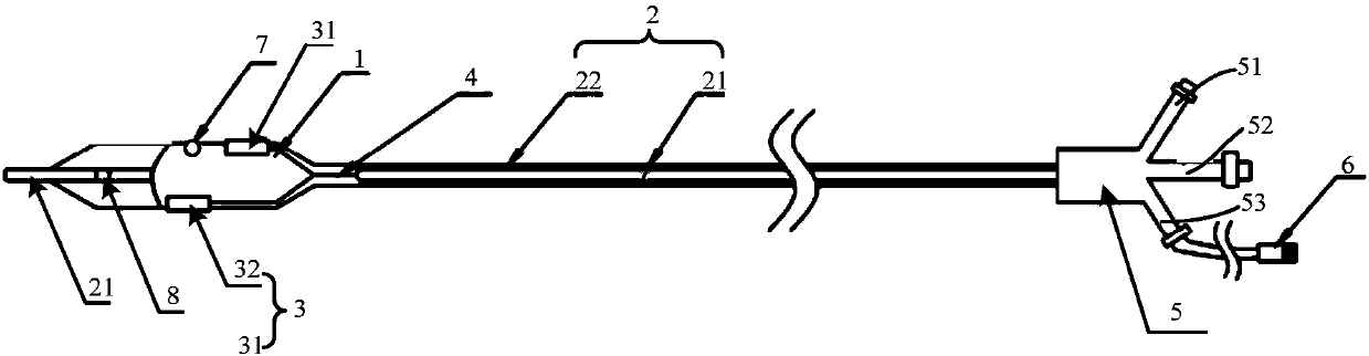 Radio frequency ablation catheter and radio frequency ablation system