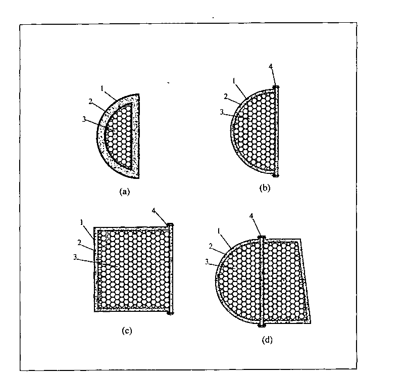 Self-floating composite material bridge pressurized-water anti-collision device