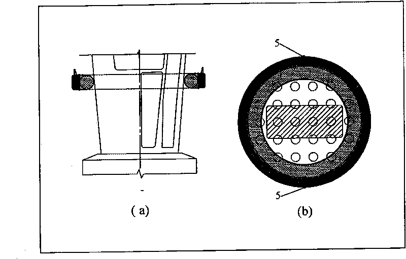 Self-floating composite material bridge pressurized-water anti-collision device